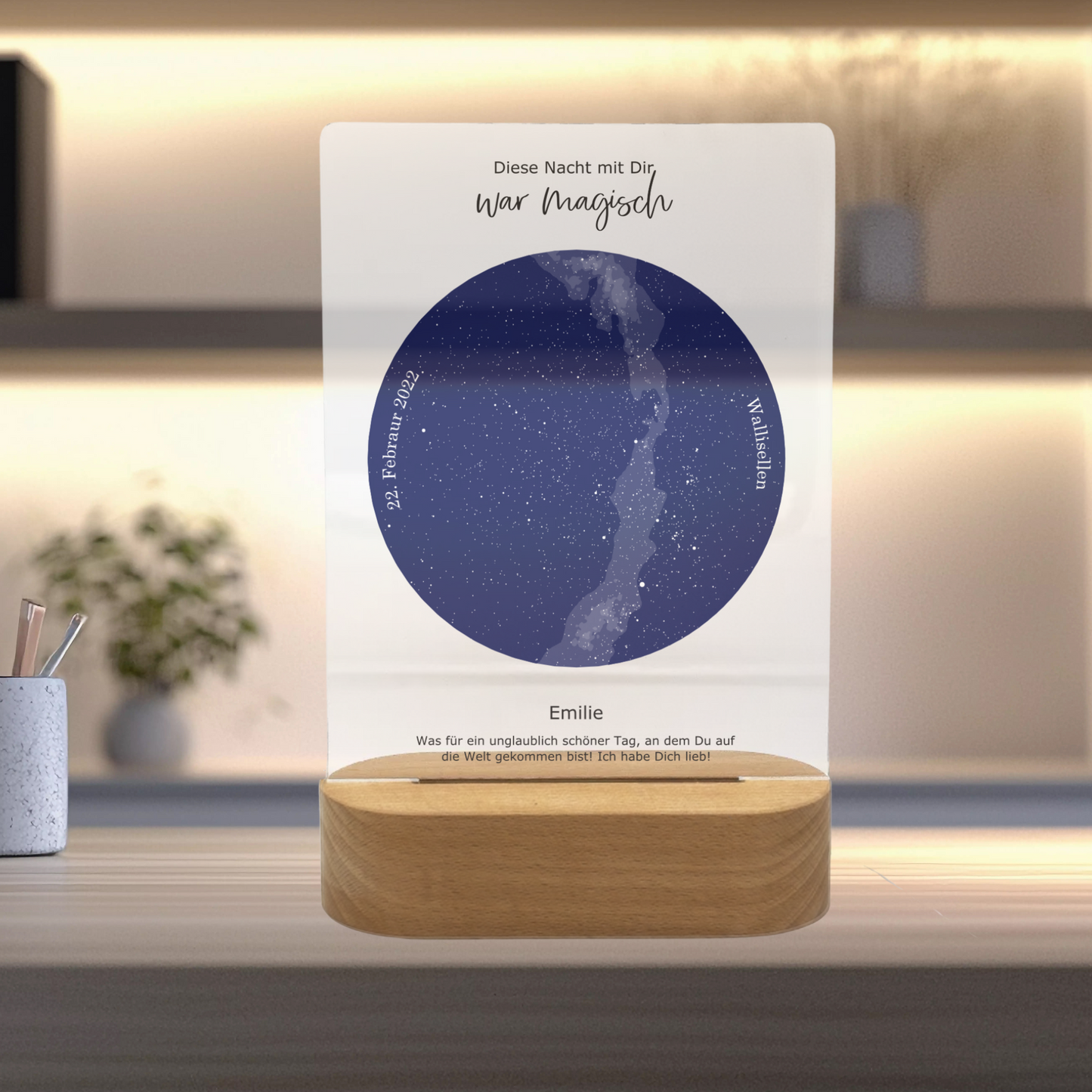 Sternenkarte-Nachtlicht - diese Nacht war magisch - personalisierbar