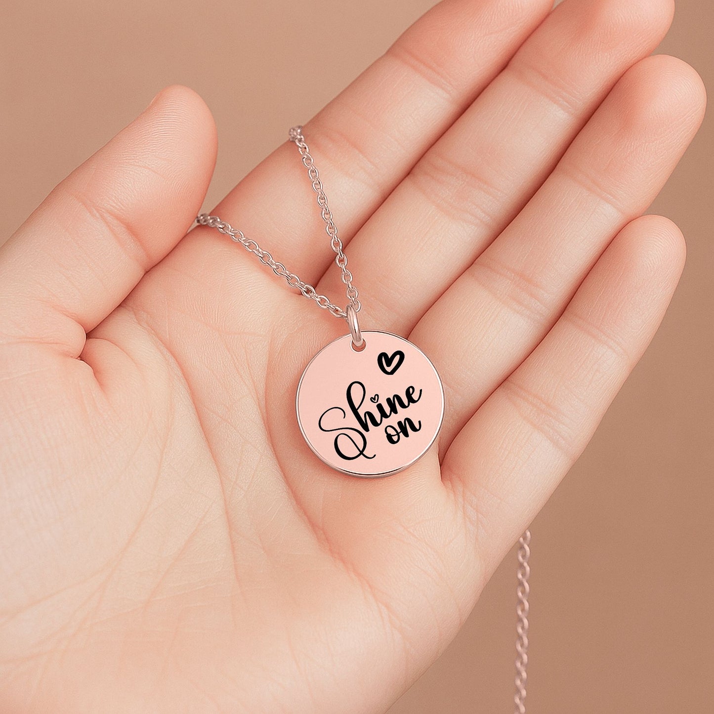 Coin Necklace With Birthstone