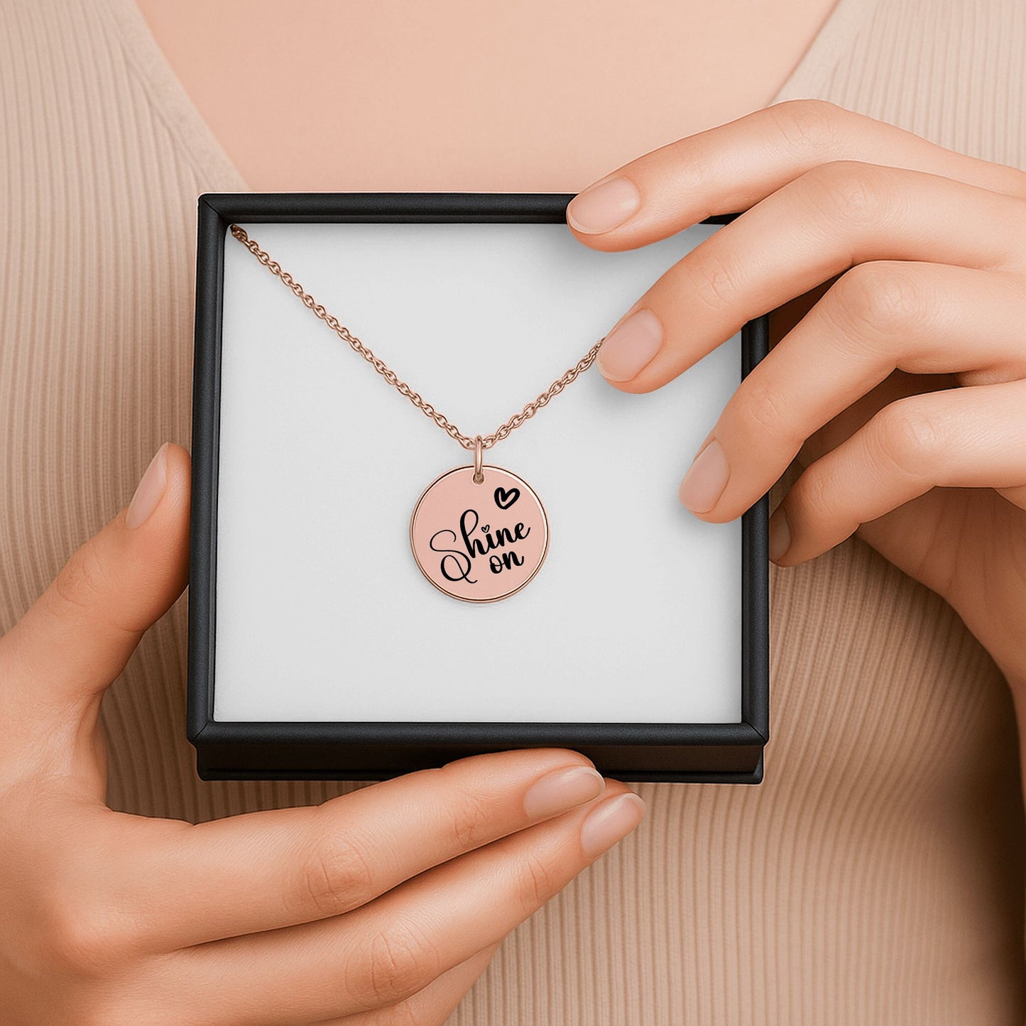 Coin Necklace With Birthstone