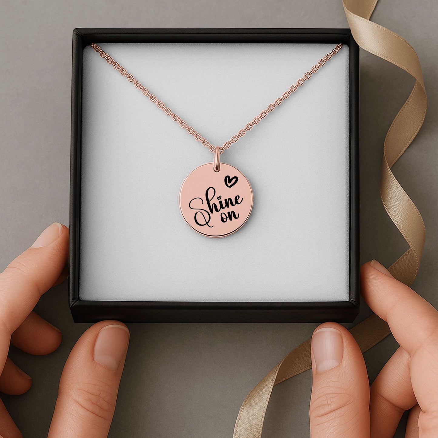 Coin Necklace With Birthstone