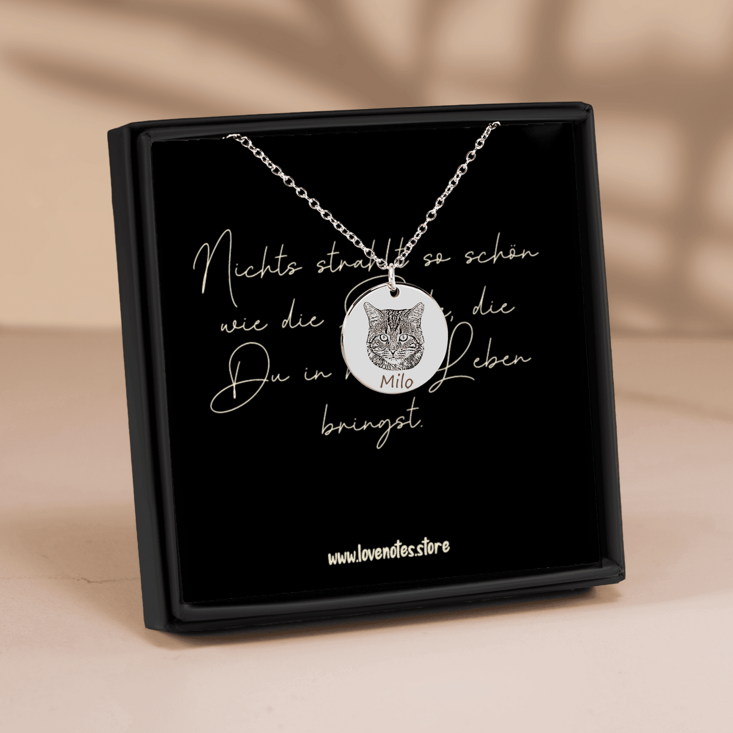 Halskette mit dem Portrait Deines Haustiers