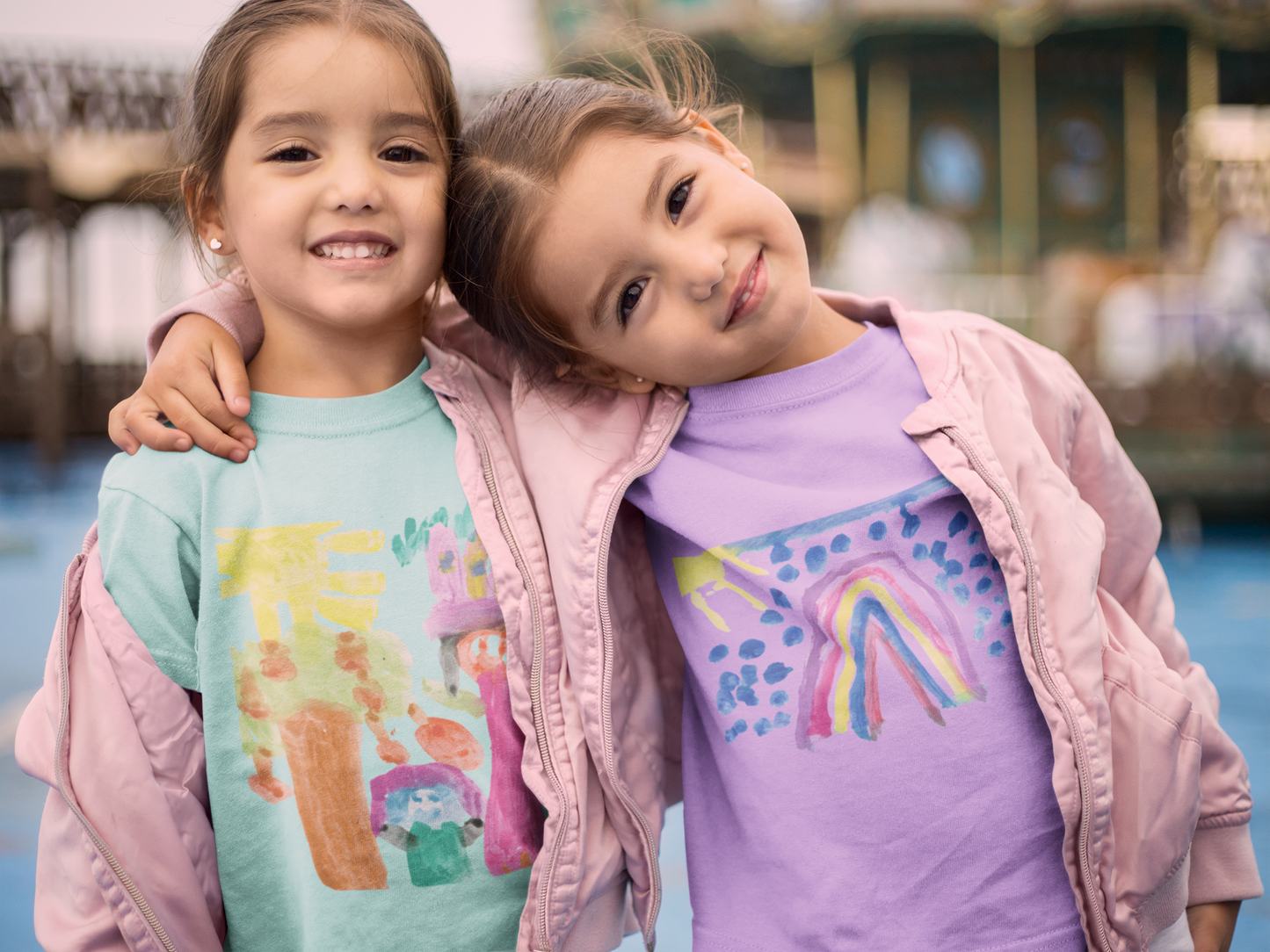 Kinder T-Shirt mit Kinderzeichnung, Text oder Design