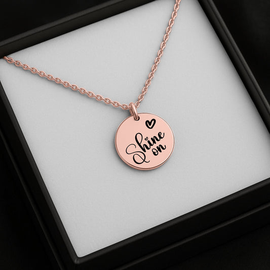 Coin Necklace With Birthstone