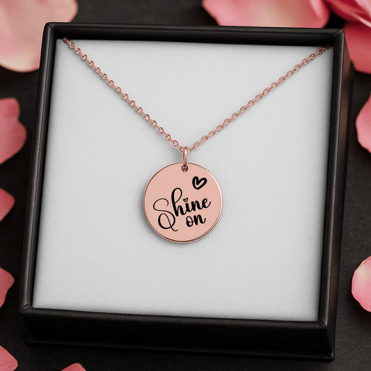 Coin Necklace With Birthstone