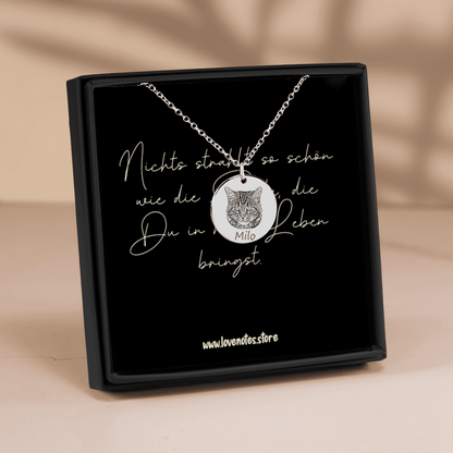 Halskette mit dem Portrait Deines Haustiers