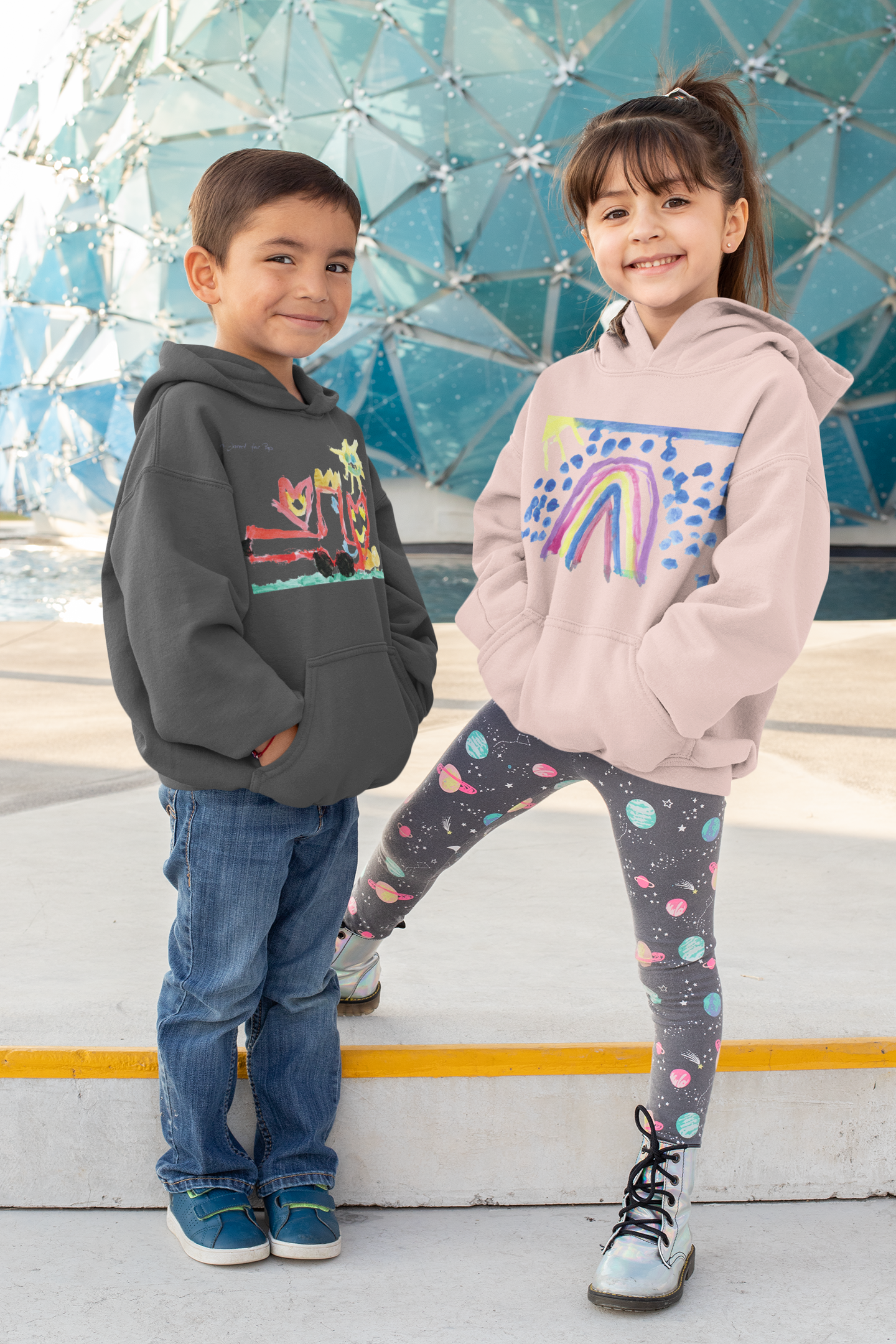 Kinder T-Shirt mit Kinderzeichnung, Text oder Design